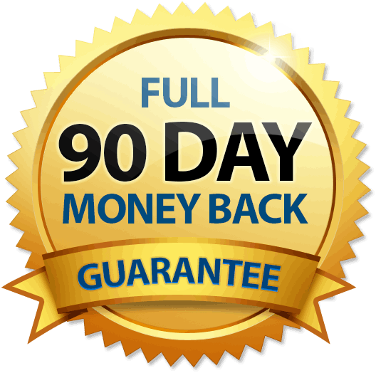 90 day money back guarantee seal